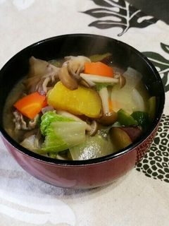 簡単!30分で出来る我が家の豚汁☆-レシピのメイン写真