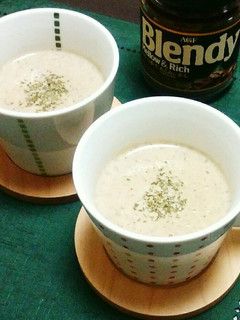 干し椎茸のコーヒーミルクスープ。-レシピのメイン写真