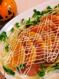 生ハムと柿-レシピのメイン写真