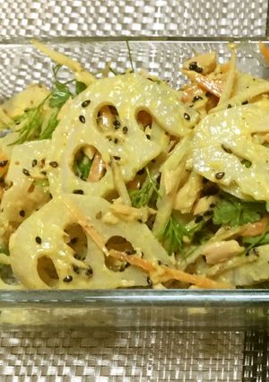 蓮根・ごぼうの根菜シーチキンサラダ-レシピのメイン写真