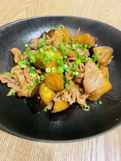 簡単!豚肉とナスとキノコの中華炒め-レシピのメイン写真