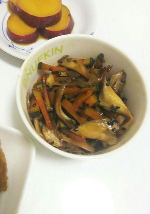 かぼちゃと舞茸のきんぴら-レシピのメイン写真