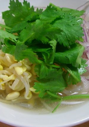 ダシダでこんにゃく麺フォー-レシピのメイン写真