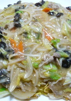中華鍋で簡単あんかけ焼きそば-レシピのメイン写真