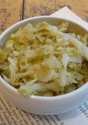 糖質を使わない、キャベツのりんご酢蒸し煮-レシピのメイン写真