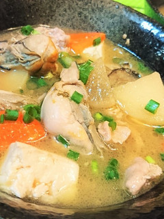 旬★豚汁アレンジ【牡蠣の味噌バター豚汁】-レシピのメイン写真