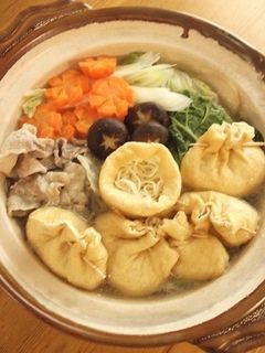 超お手軽♪肉野菜 ラーメン巾着鍋-レシピのメイン写真