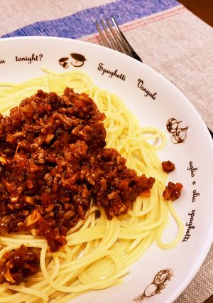 簡単ボロネーゼパスタ-レシピのメイン写真