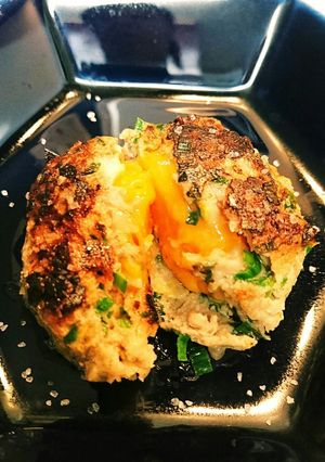 一人暮らし手作り餃子のタネをツマミに…-レシピのメイン写真