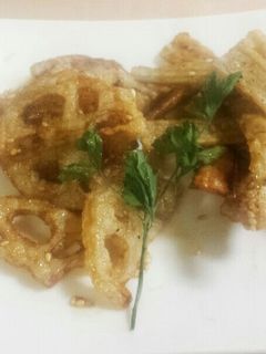 レンコン・ごぼうの甘辛揚げ-レシピのメイン写真