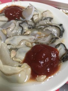 生牡蠣をケチャップで-レシピのメイン写真