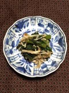 春菊とえのき茸の煮びたし-レシピのメイン写真