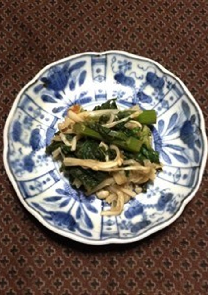 春菊とえのき茸の煮びたし-レシピのメイン写真