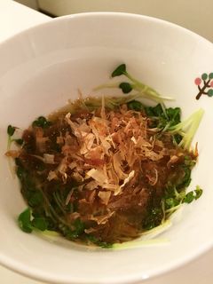 電子レンジ調理!かいわれ大根のおひたし-レシピのメイン写真