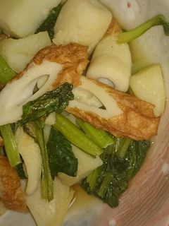 ☆小松菜とちくわとじゃがいもの煮物☆-レシピのメイン写真