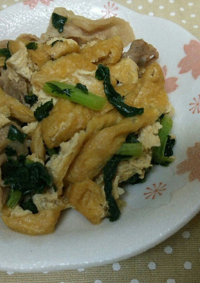 豚肉と大根の葉の炒め物-レシピのメイン写真