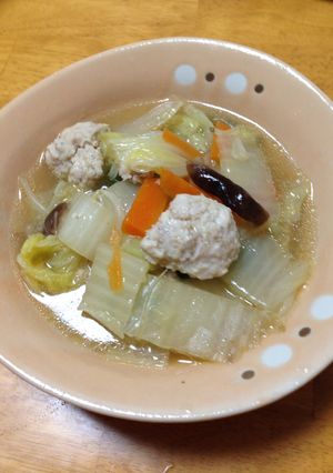 あごだしで美味しい★鶏ミンチスープ★-レシピのメイン写真