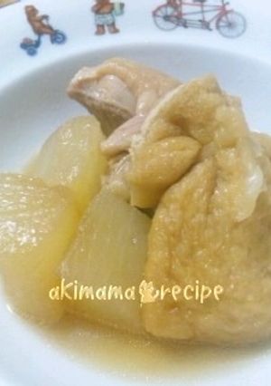 簡単♪我が家の大根と鶏肉の炒め煮餅入り-レシピのメイン写真