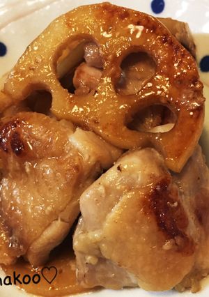 塩麹鶏もも肉とレンコンの炒め煮-レシピのメイン写真