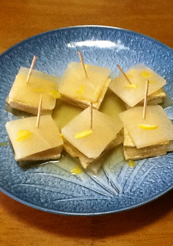 ゆず香る☆大根と油揚げのミルフィーユ-レシピのメイン写真