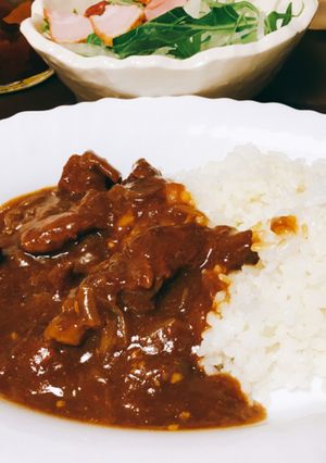 我が家の牛すじ煮込みカレー♡-レシピのメイン写真