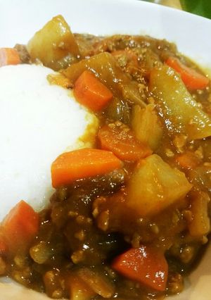 季節感じる♪♪柿と大根のカレー-レシピのメイン写真