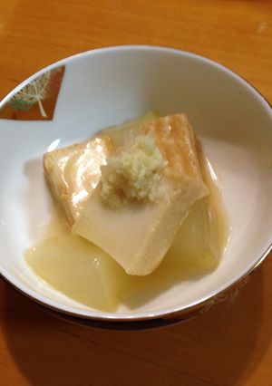 白だしで簡単！冬瓜と絹厚揚げの煮物-レシピのメイン写真