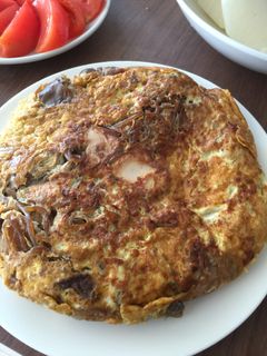 簡単!残り物すき焼きでスペインオムレツ!-レシピのメイン写真
