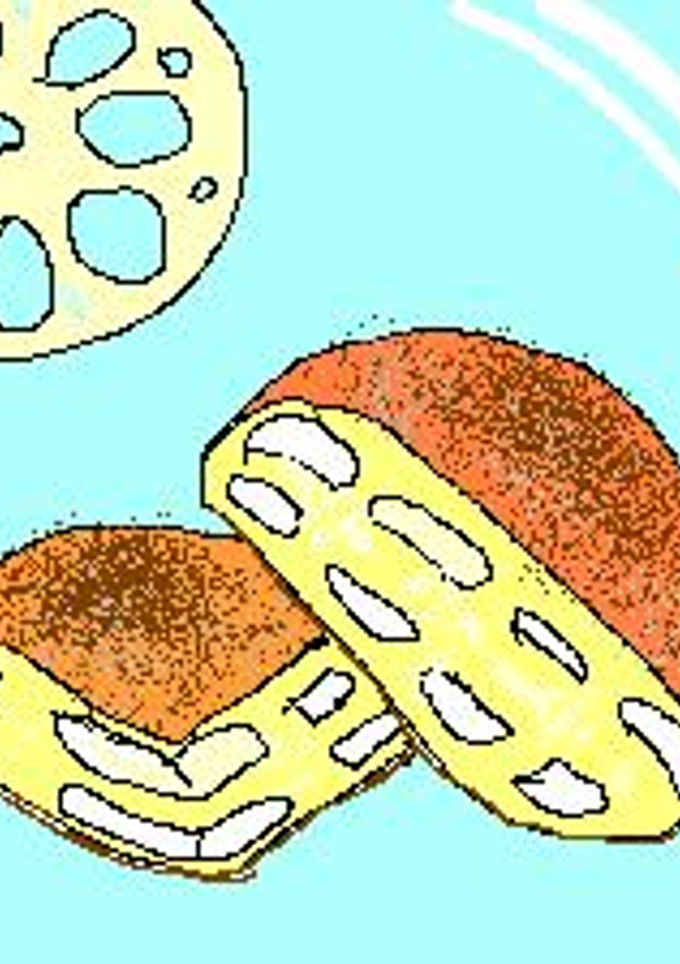 蓮根のはさみ揚げ＊衣はグラハム粉-レシピのメイン写真