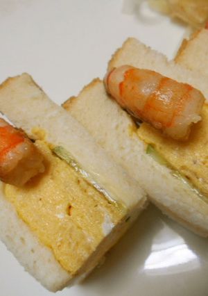あごだしつゆで♪たまごサンド-レシピのメイン写真