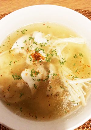 エノキと豚バラのダシダスープ-レシピのメイン写真