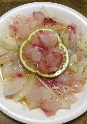 鯛のカルパッチョ ライム風味-レシピのメイン写真