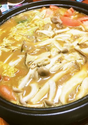 かける派あったかカレークリームシチュー鍋-レシピのメイン写真