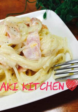 ♡生クリーム不要！本格カルボナーラ♡-レシピのメイン写真