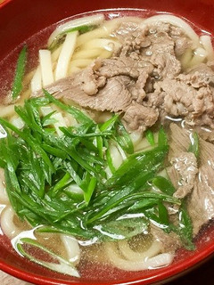 ダシダで肉吸い風うどん-レシピのメイン写真