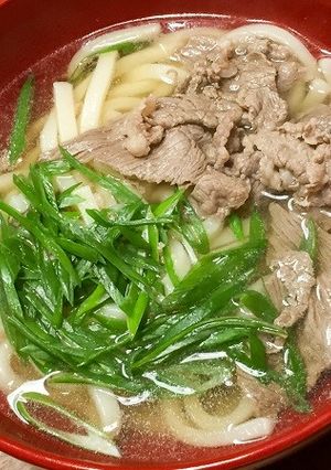 ダシダで肉吸い風うどん-レシピのメイン写真