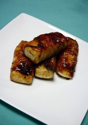 簡単！はんぺん肉巻きの生姜醤油焼き-レシピのメイン写真