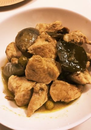 鶏胸肉の グリーンカレー煮 簡単ロカボ-レシピのメイン写真