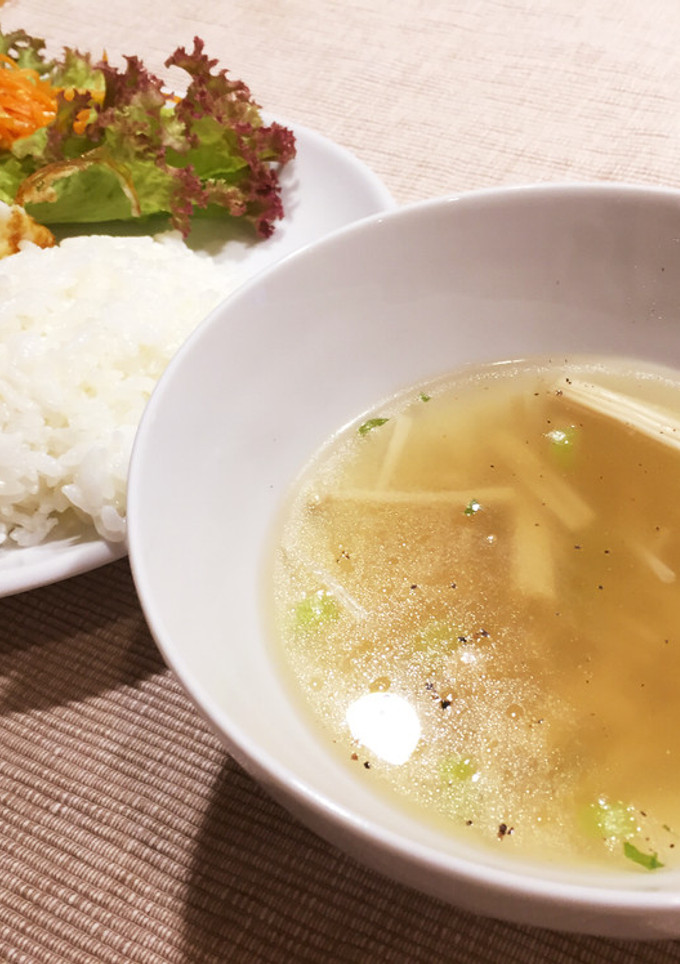 タジタで簡単えのきスープ-レシピのメイン写真
