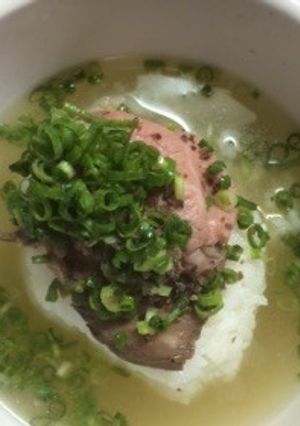 ダシダでローストビーフ茶漬け-レシピのメイン写真