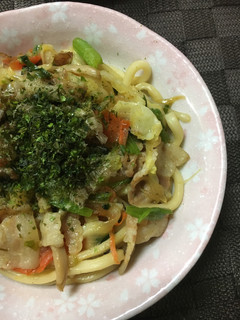 一人分の焼うどん-レシピのメイン写真