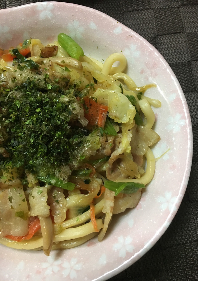 一人分の焼うどん-レシピのメイン写真