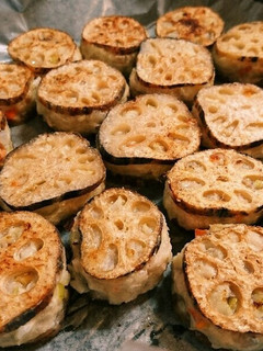 蓮根はさみ焼き-レシピのメイン写真