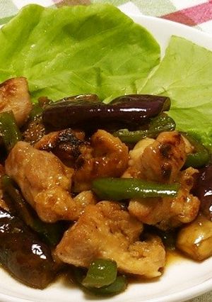 鶏となすの醤油麹炒め煮-レシピのメイン写真