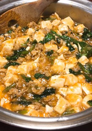 小松菜 麻婆豆腐 簡単 ヘルシー QC-レシピのメイン写真