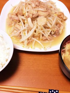 手間いらず!鶏肉とシャキシャキもやし炒め-レシピのメイン写真