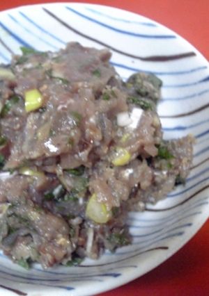 鰯でなめろう(塩味で♪)-レシピのメイン写真