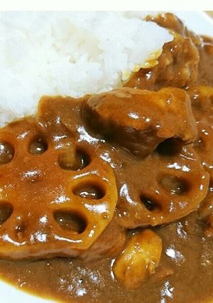 すぐできる♪レンコンと豚肉のカレー-レシピのメイン写真