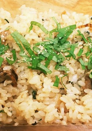 しそ香る「炊き込まない」ホタテご飯-レシピのメイン写真