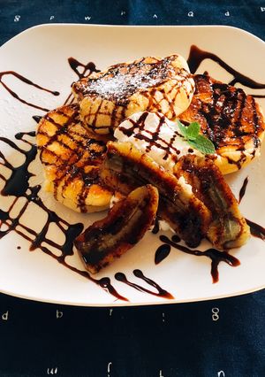 チョコバナナパンケーキ-レシピのメイン写真